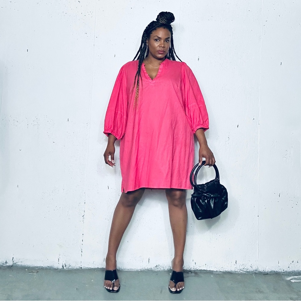 H&M Cotton Bright Pink Dress, XL